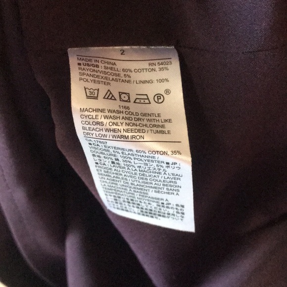 Vince | Burgundy Pencil Skirt Size 2 - Picture 7 of 7